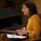 La ministra de Hacienda, María Jesús Montero.-JOSÉ LUIS ROCA