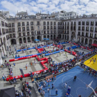 Vista general de la reciente visita del Circuito Plaza 3x3 a la ciudad de Santander.-FEB