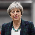 Theresa May, este jueves 27 de abril.-Anthony Devlin