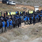 Concentración en el asentamiento judío de Amoná ante la inminencia de la evacuación.-