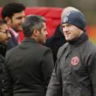 Wayne Rooney, en el entrenamiento del martes.-ANDREW YATES / REUTERS