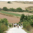 Imagen de la vía verde que comienza en parque Europa.-SANTI OTERO