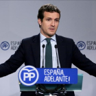 El vicesecretario de comunicación del PP, Pablo Casado, en una foto de archivo.-JOSE LUIS ROCA