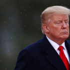 El presidente estadounidense, Donald Trump, en París en el acto del Centenario del armisticio de la Primera Guerra Mundial.-CHRISTIAN HARTMANN (AFP)