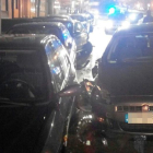 Imagen del vehículo que chocó contra otros aparcados.-POLICÍA LOCAL