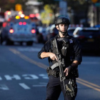 La policía bloquea una calle tras el tiroteo en Nueva York.-REUTERS / SHANNON STAPLETON