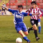 Sonia Vesga, durante un NSB-Athletic de 2004 en El Plantío.-TOÑO GALLEGO