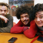 Pablo Molinero (i.), David Climent y Pilar López son Loscorderos.sc.-Raúl Ochoa