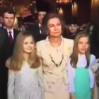 El vídeo en el que puede verse el desencuentro entre Letizia y Sofía.-/ YOUTUBE