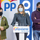 Los concejales del PP en Burgos, en la presentación del plan económico. FOTOS: SANTI OTERO