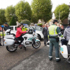 La exposición de equipos de Guardia Civil y Policía Nacional entusiasmó a los alumnos-G. G.