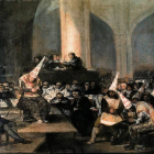 Pintura de Goya, en la Academia de San Fernando, que recoge una escena del Tribunal de la Inquisición.-