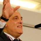 Javier Tebas, durante un encuentro con la prensa.-JUAN MANUEL PRATS