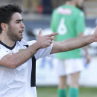 Abdón Prats celebra un gol con la camiseta del Burgos CF. SANTIOTERO-
