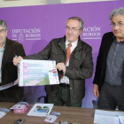(De izq. a dch.) Arauzo, Carretón y Fernández durante la presentación de los actos ayer en la Diputación.-I. L.M.