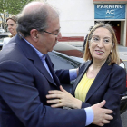 Juan Vicente Herrera, en Zamora, junto a la ministra de Fomento Ana Pastor.-Ical