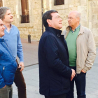 De izquierda a derecha, González, Mateu, Rico y López Marañón.-ECB