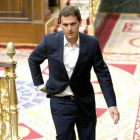 El presidente de Ciudadanos, Albert Rivera, en el hemiciclo del Congreso.-JUAN MANUEL PRATS
