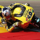 Maverick Viñales, durante la tercera sesión de entrenamientos libres del Gran Premio de Aragón, este sábado.-EFE