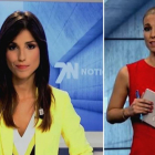 La periodista Marta García González, antes y después del tratamiento de quimioterapia por un cáncer de mama.-