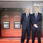 El presidente de Ibercaja, José Luis Aguirre Loaso, y el consejero delegado, Víctor Iglesias Ruiz.