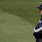 Carlo Ancelotti, durante el entrenamiento del Real Madrid previo al partido ante el Almería.-Foto: EFE / JAVIER LIZÓN