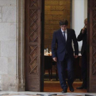 Carles Puigdemont, en el Palau de la Generalitat.-JULIO CARBÓ
