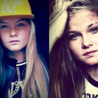 Fotografías de Lisa Borch, de 15 años, de sus cuentas en las redes sociales.-