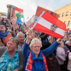 Seguidores del FPO, el partido ultraderechista austríaco.-AFP / JOE KLAMAR