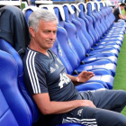 Mourinho, antes del partido contra Los Angeles Galaxy en la pretemporada del United en California.-AFP / HARRY HOW