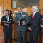 (De izq. a dch), Carlos Alfonso Chamorro, César Rico, Miguel Salom, Miguel Moreno y Máximo López poco antes de la presentación del libro.-I. L.M.