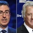 Dustin Holffman y el presentador John Oliver.-EL PERIÓDICO (AP)