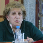 Ana Lopidana durante una sesión plenaria en el Ayuntamiento de Burgos.-R. OCHOA