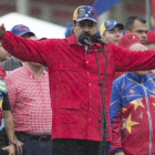 Nicolás Maduro en un acto político el pasado 24 de marzo en Caracas.-AP / ARIANA CUBILLOS