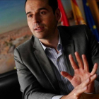 Ignacio Aguado, durante la entrevista en la Asamblea de Madrid, este jueves.-JOSÉ LUIS ROCA