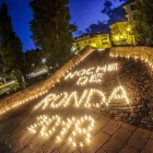 Imagen de las velas que adornaron la última Noche de Ronda.-ECB