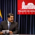 Venezuela s President Nicolas Maduro smiles as he talks to the media during a news conference at Miraflores Palace in Caracas Venezuela September 18 2018 REUTERS Marco Bello-MARCO BELLO (REUTERS)