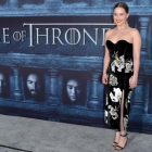 Emilia Clarke, que da vida a Daenerys Targaryen, en la presentación de la sexta temporada de 'Juego de tronos'.-AFP / ALBERTO E. RODRÍGUEZ