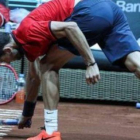 Dimitrov destroza tres raquetas en el pasado mayo en Estambul.-