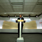 Pedro Sánchez, en la rueda de prensa tras la reunión de la ejecutiva federal que ofreció el lunes 26 de septiembre.-DAVID CASTRO