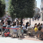Imagen de una terraza de hostelería en la plaza Alonso Martínez.-ISRAEL L. MURILLO