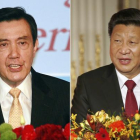 Los presidentes de Taiwán, Ma Ying-jeou, y el de China, Xi Jinping (derecha).-AP