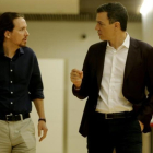 Pablo Iglesias y Pedro Sánchez-JOSÉ LUIS ROCA