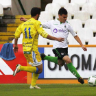 Lance del partido disputado ayer en El Montecillo entre Racing de Santander y la Arandina CF-@REALRACINGCLUB