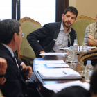 El portavoz socialista, David Jurado, durante una de las intervenciones de ayer en el Pleno-I. L.M.