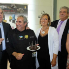 Roberto Da Silva recibió la felicitación del presidente Herrera en la inauguración de una nueva edición de Salamaq 18.-ECB