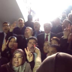 Parlamentarios tunecinos cantan el himno tras el atentado terrorista.-Foto: YOUTUBE