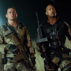 Channing Tatum y Dwayne Johnson, en una escena de la película 'G.I. Joe: la venganza'.-