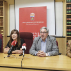 Ojeda, Miguel, Pérez y Tricio en un momento de la presentación de la iniciativa.-SANTI OTERO