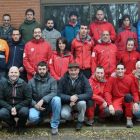 El grupo de 35 alumnos que va a participar en el Curso de Guía Canino de Perros de Trabajo hasta junio de este año.-ECB